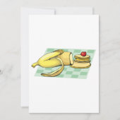 Invitation Banane et Pancakes Petit déjeuner Plat (Devant)