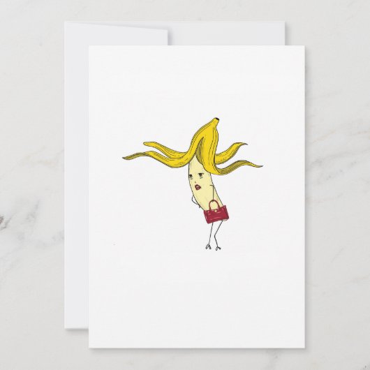 Invitation Banane glamour, thème banane (Devant)