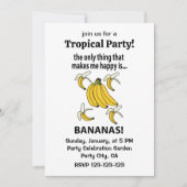 Invitation Bananes Fruit Funky Bananes (Devant)
