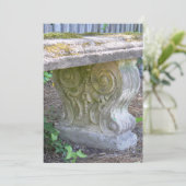 Invitation Banc de jardin antique (Debout devant)