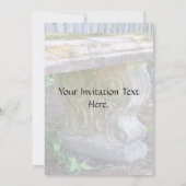 Invitation Banc de jardin antique (Dos)