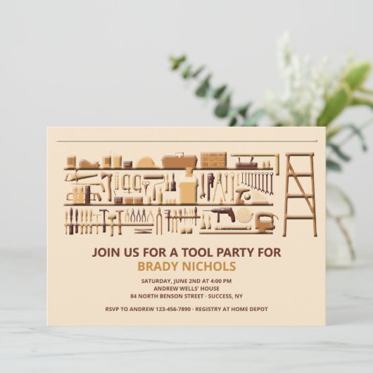 Invitation Banc d'outils (Debout devant)