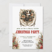 Invitation Bandana ties Western Christmas party invite (Devant)