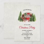 Invitation Bande-annonce de Noël Thème Camper Outdoorsy (Devant / Derrière)