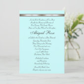 Invitation Bande argentée de couleur pour Bat Mitzvah (Debout devant)