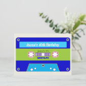 Invitation Bande-cassette de fête d'anniversaire des années 8 (Debout devant)