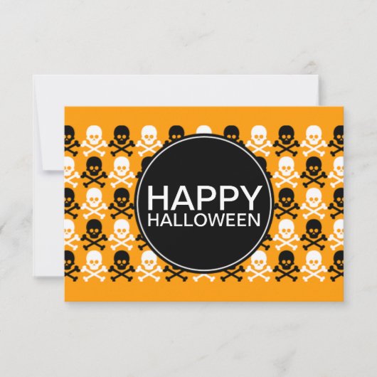 Invitation bande centre halloween heureux (Devant)