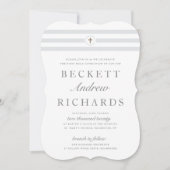 Invitation Bande classique première communion sainte invitati (Devant)