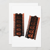 Invitation Bande de film négative (Devant / Derrière)