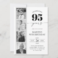 Bande de film Photo Minimaliste 95e Anniversaire