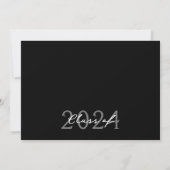 Invitation Bande de film unique noir et blanc 6 Diplôme photo (Dos)