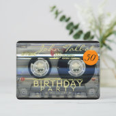 Invitation Bande de la cassette T2 Retro 50e anniversaire Fêt (Debout devant)