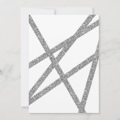 Invitation Bande de Parties scintillant bat mitzvah moderne e (Dos)