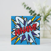 Invitation Bande dessinée colorée de plaisir moderne (Debout devant)