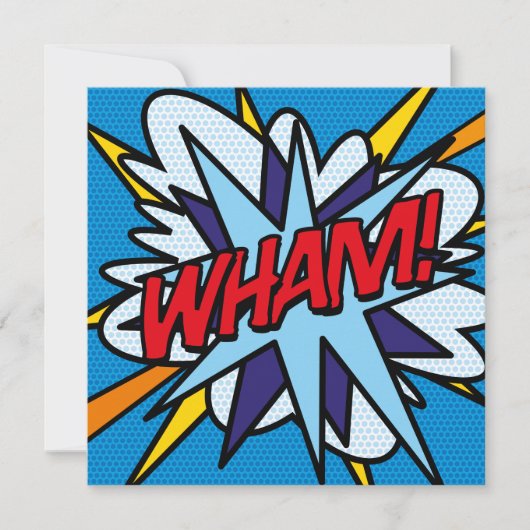 Invitation Bande dessinée colorée de plaisir moderne (Devant)