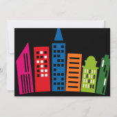 Invitation Bande dessinée Superhero 4e anniversaire (Dos)