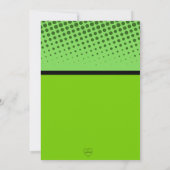 Invitation Bande dessinée verte (Dos)