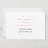Invitation Bande simple | Multi Photo Graduation Party (Dos)