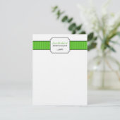 Invitation Bande verte classique du bureau de papeterie (Debout devant)