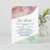 Invitation Banded Gemstone | Mauve Célébrons (Debout devant)