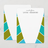 Invitation bandes à motifs (Devant / Derrière)