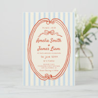 Bandes Bleues dessinées à la main mariage