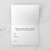 Invitation bandes de fête de pizza (Intérieur)