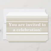 Invitation Bandes de grès monogramme (Devant)