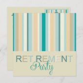 Invitation Bandes d'invitation de la partie de retraite (Devant / Derrière)