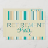 Invitation Bandes d'invitation de la partie de retraite (Devant / Derrière)