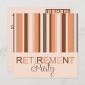 Invitation Bandes d'invitation de la partie de retraite (Devant / Derrière)