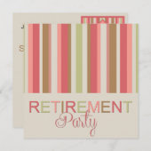 Invitation Bandes d'invitation de la partie de retraite (Devant / Derrière)