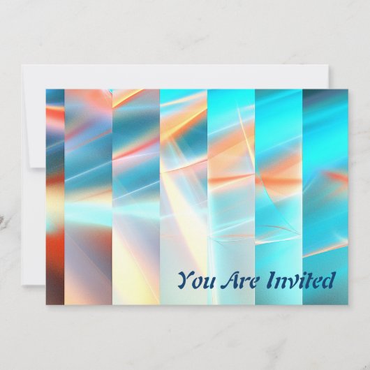 Invitation Bandes du coucher du soleil (Devant)