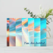 Invitation Bandes du coucher du soleil (Debout devant)