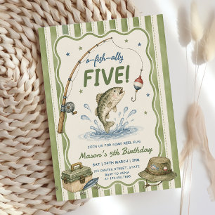 Invitation Bandes Vertes O-Poisson-Alement Cinq Anniversaire