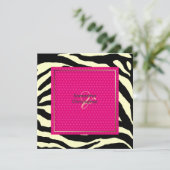 Invitation Bandes zébrées/Invitations de mariage (Debout devant)