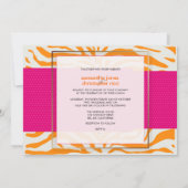 Invitation Bandes zébrées/Invitations de mariage/pois (Dos)