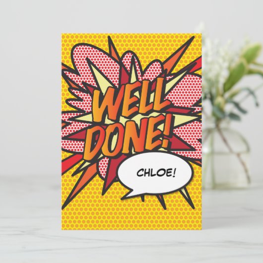 Invitation BANDIT COMIQUE DE DIVERTISSEMENT D'art Pop (Debout devant)