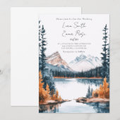 Invitation Banff Canada Montagnes Rocheuses (Devant / Derrière)