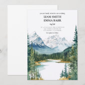 Invitation Banff Canada Rocky Mountains (Devant / Derrière)