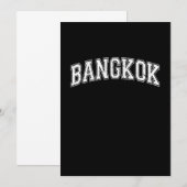 Invitation Bangkok City Capital of Thailand (Devant / Derrière)