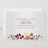 Invitation Bannière d'Automne (Dos)