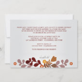 Invitation Bannière d'Automne (Dos)