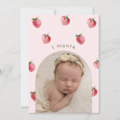 Invitation Bannière de la photo du premier anniversaire de la (Devant)