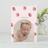 Invitation Bannière de la photo du premier anniversaire de la (Debout devant)