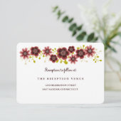 Invitation Bannière de mariage du bouquet floral romantique R (Debout devant)