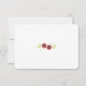 Invitation Bannière de mariage du bouquet floral romantique R (Dos)