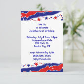 Invitation Bannière étoilée (Debout devant)