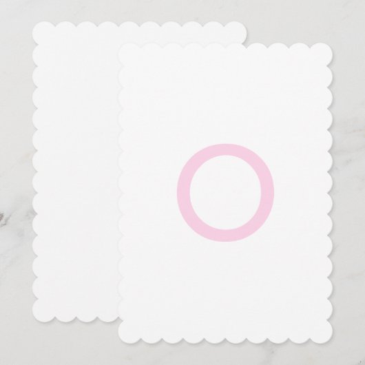 Invitation Bannière première monogramme de pot de gingembre r (Devant / Derrière)