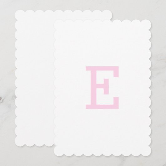 Invitation Bannière première monogramme du pot de gingembre r (Devant / Derrière)